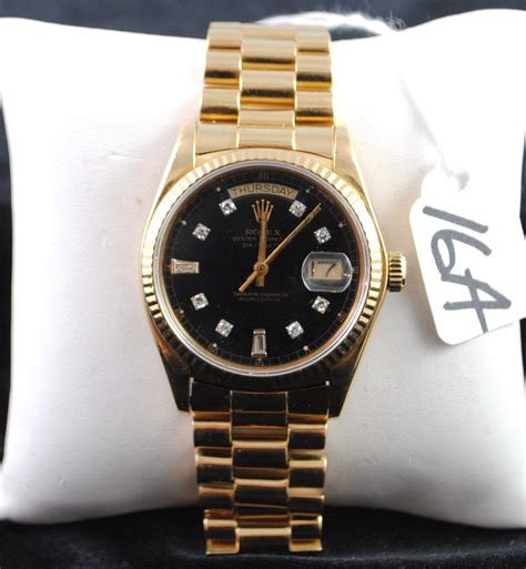 rolex presidential black face